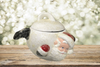 Cookie Jar Santa Sliding On His Belly Vintage Christmas Ceramic Glitter Holiday Decor Kitchen Decor Collectible Gift Idea Christmas Decor - JAMsCraftCloset