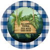 ROUND Digital Graphic Design ALL GOOD THINGS ARE WILD AND FREE Wedding Gift First Home Sublimation Decoupage PNG SVG Country Farmhouse Home Decor Wall Art Shelf Sitter Gift Crafters Delight - JAMsCraftCloset