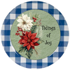 ROUND Digital Graphic Design Poinsettia Tidings Of Joy - CHRISTMAS DESIGN PNG-JPEG-PDF-SVG-Decoupage-Sublimation Design Graphic Country Farmhouse Home Decor HOLIDAY Decor Gift Crafters Delight - JAMsCraftCloset