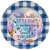 DIGITAL ROUND Graphic Design TWINKLE TWINKLE LITTLE STAR HYDRANGEAS - Sublimation Decoupage PNG SVG Country Farmhouse Home Decor KITCHEN Sign Shelf Sitter Wall Art Decor Gift Crafters Delight - JAMsCraftCloset