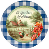ROUND Digital Graphic Design A LITTLE BIT OF HEAVEN Farm Chickens Wedding Gift First Home Sublimation Decoupage PNG SVG Country Farmhouse Home Kitchen Decor Wall Art Shelf Sitter Gift Crafters Delight - JAMsCraftCloset