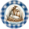 ROUND Digital Graphic Design NAVTIVITY - UNTO US A CHILD WAS BORN - CHRISTMAS DESIGN PNG-JPEG-PDF-SVG-Decoupage-Sublimation Design Graphic Country Farmhouse Home Decor HOLIDAY Decor Gift Crafters Delight - JAMsCraftCloset