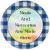 DIGITAL ROUND Graphic Design MEALS AND MEMORIES ARE MADE HERE 1 - Sublimation Decoupage PNG SVG Country Farmhouse Home Decor KITCHEN Sign Shelf Sitter Wall Art Decor Gift Crafters Delight - JAMsCraftCloset
