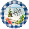 ROUND Digital Graphic Design SANTA - The Most Wonderful Time of the Year - CHRISTMAS DESIGN PNG-JPEG-PDF-SVG-Decoupage-Sublimation Design Graphic Country Farmhouse Home Decor HOLIDAY Decor Gift Crafters Delight - JAMsCraftCloset