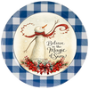 ROUND Digital Graphic Design BELIEVE IN THE MAGIC OF SNOW - CHRISTMAS DESIGN PNG-JPEG-PDF-SVG-Decoupage-Sublimation Design Graphic Country Farmhouse Home Decor HOLIDAY Decor Gift Crafters Delight- JAMsCraftCloset
