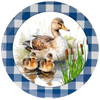 ROUND Digital Graphic Design MAMA DUCK AND BABBIES Decor Lake Scene With Animals First Home Sublimation Decoupage PNG SVG Country Farmhouse Home Decor Wall Art Shelf Sitter Gift Crafters Delight - JAMsCraftCloset