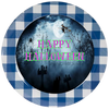 ROUND DIGITAL Graphic Design HAPPY HALLOWEEN Halloween Sublimation Decoupage PNG SVG Country Farmhouse Home Decor Sign Shelf Sitter Wall Art Decor Wreath Design Gift Crafters Delight - JAMsCraftCloset