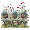 PLATE CHARGER CREAM With Brown Border PLASTIC ROUND DECOUPAGED Upcycled Repurposed Wall Art or Shelf Sitter LIFE IS LIKE A FLOWER Home Decor Gift WEDDING - JAMsCraftCloset