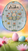Wood Egg EASTER EGG Wall Art BUNNY WITH EGGS FLOWERS AND BLING Shelf-Sitter Gift Idea Unique Home Holiday Decor - JAMsCraftCloset
