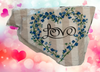 Antique West Virginia Roof Decoupaged LOVE - BLUE FLORAL HEART - Valentine/Love Theme Handmade Wall Art Unique Home Decor Gift- JAMsCraftCloset