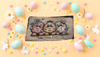 Antique West Virginia Roof Slate Decoupaged EASTER SLATE WALL ART Happy Easter - 3 Cute Eggs - Handmade Unique EASTER Holiday Decoration Home Decor Gift - JAMsCraftCloset