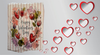 Antique West Virginia Roof Decoupaged HAPPY VALENTINE'S DAY - FLORAL - Valentine/Love Theme Handmade Wall Art Unique Home Decor Gift- JAMsCraftCloset