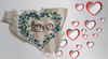 Antique West Virginia Roof Decoupaged LOVE - BLUE FLORAL HEART - Valentine/Love Theme Handmade Wall Art Unique Home Decor Gift- JAMsCraftCloset
