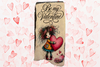 Antique West Virginia Roof Decoupaged BE MY VALENTINE - GIRL WITH HEART - Valentine/Love Theme Handmade Wall Art Unique Home Decor Gift- JAMsCraftCloset
