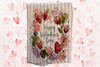 Antique West Virginia Roof Decoupaged HAPPY VALENTINE'S DAY - FLORAL - Valentine/Love Theme Handmade Wall Art Unique Home Decor Gift- JAMsCraftCloset