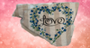 Antique West Virginia Roof Decoupaged LOVE - BLUE FLORAL HEART - Valentine/Love Theme Handmade Wall Art Unique Home Decor Gift- JAMsCraftCloset