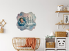 Large FANCY SHAPED Wooden Decoupaged NURSERY SIGN Farmhouse Country Wall Art BABY SLEEPING - BOY and GIRL Handmade BABY SHOWER Gift Idea Crafters Delight - JAMsCraftCloset