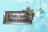 Dollar Tree Plastic SILVER TRAY Christmas Holiday Wall Art OH HOLY NIGHT Handmade Gift Idea Crafters Delight - JAMsCraftCloset