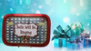 Metal Tray RED - BELLS WILL BE RINGING - HOLIDAY Wall Art Handmade Decoupaged Upcycled Metal Tray Gift - JAMsCraftCloset