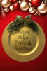 Dollar Tree Plastic Gold CHARGER PLATE Christmas Holiday Wall Art BELIEVE IN THE MAGIC OF CHRISTMAS Handmade Gift Idea Crafters Delight - JAMsCraftCloset