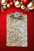 Clipboard Legal Size Vintage Upcycled Handcrafted Christmas Design CHRISTMAS GOLD SWIRLS AND SAYINGS Design Gift Idea Unique {{ JAMsCraftCloset }}