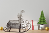 Sleigh Holiday Christmas Vintage Metal and Wire BROWN REINDEER Unique Shelf Sitter Gift Idea Holiday Decor-Christmas Decor-Home Decor-Country Decor-Gift-Storage - JAMsCraftCloset