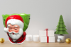 Shelf Sitters SANTA WITH GREEN SACK FAT CANDLE HOLDER Ceramic Vintage Holiday Decoration Christmas Decor Gift Idea - JAMsCraftCloset