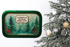 Metal Tray GREEN - CHRISTMAS IN THE HEART - CHRISTMAS IN THE AIR - HOLIDAY Wall Art Handmade Decoupaged Upcycled Metal Tray Gift - JAMsCraftCloset