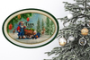 Hard Plastic OVAL TRAY Farmhouse Country Home Decor FARM FRESH SANTA Wall Art Cottage Chic Decor Kitchen Decor Victorian Christmas Holiday Decor Handmade Gift Idea &nbsp;- JAMsCraftCloset