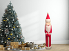 Vintage Plastic BLOW MOLD PENCIL Santa 38 Inches Tall Holiday Christmas Decor Gift Idea - JAMsCraftCloset