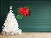 Vintage Christmas Wall Art-Plastic/Vinyl Huge Poinsettia-Very Old-Unique-Unusual-Holiday Decor-Tree Topper - JAMsCraftCloset