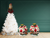 Shelf Sitters SANTA CANDLESTICK HOLDERS Set of 2 Ceramic Vintage Holiday Decoration Christmas Decor Gift Idea - JAMsCraftCloset