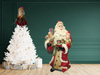 Shelf Sitters OLD WORLD SANTA HOLDING TOYS Resin Vintage Holiday Decoration Christmas Decor Gift Idea Discontinued - JAMsCraftCloset