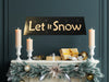 LET IT SNOW Hand Painted Wooden Wall Art Mantel Hearth Shelf Sign Christmas Decor Home Decor Gift Idea - JAMsCraftCloset