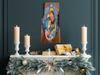 Wood Wall Art Plaque Minimalistic Nativity Scene Rectangle Decoupaged CHRISTMAS Holiday Home Decor Gift Idea - JAMsCraftCloset
