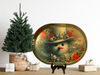 Galvanized Metal Oval TRAY Holiday Decor Farmhouse Country Shelf Sitter Wall Art SNOWMEN FALL FROM HEAVEN UNASSEMBLED Christmas DECOR Handmade Gift Idea &nbsp;- JAMsCraftCloset