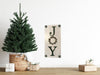 JOY with JINGLE BELLS Wooden Handmade Sign Holiday Christmas Decor Gift Idea Wall Art Wall Hanging Jar Hand Pointed HAPPY DOT flowers Cotton Ball or LED Light Holder Table Decor Bathroom Decor - JAMsCraftCloset