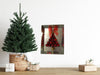 Red Bell Christmas Tree Wall Art Galvanized Handmade Wall Art Holiday Decor Christmas Decor JAMsCraftCloset