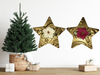 STAR Faux Ceiling Tile Handmade and Hand Painted Wall Art Ornament Shelf Sitter Collectible WINTER Decor Valentine's Gift Idea Home Decor Unique - JAMsCraftCloset