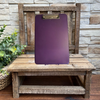 Vintage DEXAS Purple Hard Plastic Slimcase Clipboard Container Portfolio With Storage and Clasp Closure USED - JAMsCraftCloset
