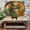 Galvanized Metal Oval TRAY Holiday Decor Farmhouse Country Shelf Sitter Wall Art SNOWMEN FALL FROM HEAVEN UNASSEMBLED Christmas DECOR Handmade Gift Idea &nbsp;- JAMsCraftCloset