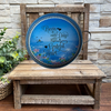 Galvanized Metal Round TRAY Farmhouse Country Shelf Sitter Wall Art BEGIN EACH DAY WITH A GRATEFUL HEART Handmade Decoupaged Gift Idea &nbsp;- JAMsCraftCloset