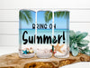 TUMBLER Full Wrap Sublimation Digital Graphic Design Download BRING ON SUMMER SVG-PNG Kitchen Patio Porch Decor Gift Picnic Crafters Delight - Digital Graphic Design - JAMsCraftCloset