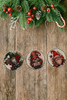 ROUND Wood Decoupaged GNOMES Ornaments Handmade Christmas Ornament Package Decor WINTER Decor Gift Idea Home Decor Unique SET OF 3 - JAMsCraftCloset