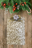 Clipboard Legal Size Vintage Upcycled Handcrafted Christmas Design CHRISTMAS GOLD SWIRLS AND SAYINGS Design Gift Idea Unique {{ JAMsCraftCloset }}