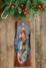 Wood Wall Art Plaque Minimalistic Nativity Scene Rectangle Decoupaged CHRISTMAS Holiday Home Decor Gift Idea - JAMsCraftCloset