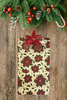 Clipboard Legal Size Vintage Upcycled Handcrafted Christmas Design CHRISTMAS POINSETTIAS Design Gift Idea Unique {{ JAMsCraftCloset }}
