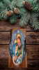 Wood Wall Art Plaque Minimalistic Nativity Scene Rectangle Decoupaged CHRISTMAS Holiday Home Decor Gift Idea - JAMsCraftCloset