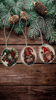ROUND Wood Decoupaged GNOMES Ornaments Handmade Christmas Ornament Package Decor WINTER Decor Gift Idea Home Decor Unique SET OF 3 - JAMsCraftCloset