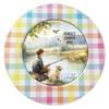 ROUND Digital Graphic Design PERFECT SUMMER DAY Little Boy and Dog Fishing First Home Sublimation Decoupage PNG SVG Country Farmhouse Home Decor Wall Art Shelf Sitter Gift Crafters Delight - JAMsCraftCloset